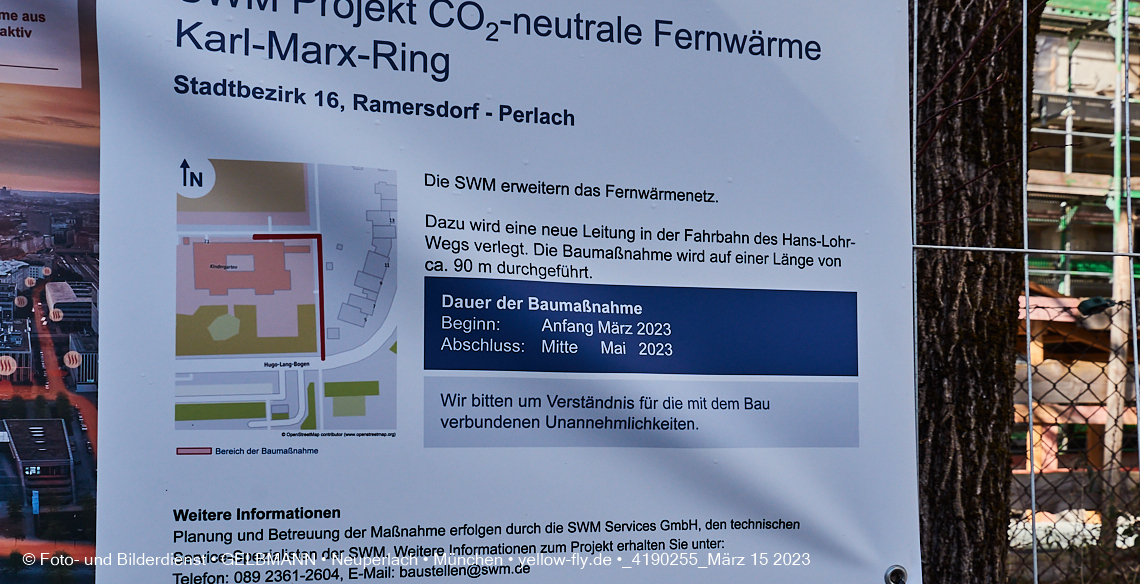 15.03.2023 - Fernwärme und Rohrverlegung an der Grundschule in Neuperlach